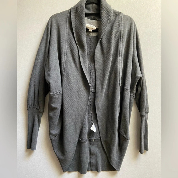 Wilfred Aritzia gray cocoon open sweater cardigan  Sz M - Picture 1 of 11